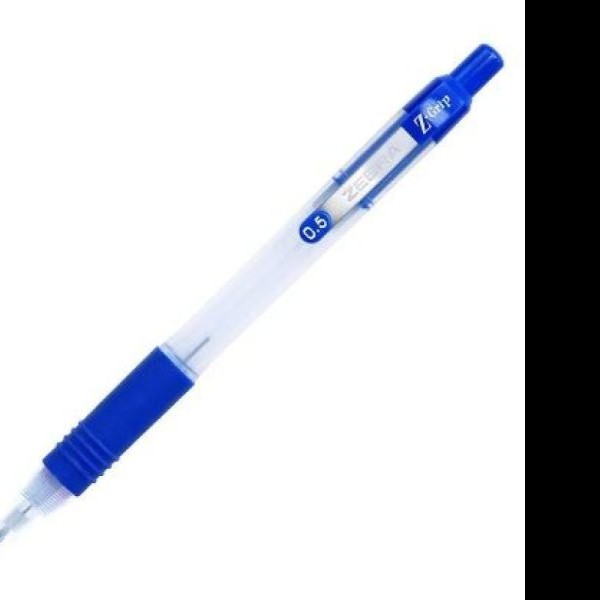 LAPICERO 0.5MM Z-GRIP 6520-01 ZEBRA GRIP TRANSP. E.12 C.144